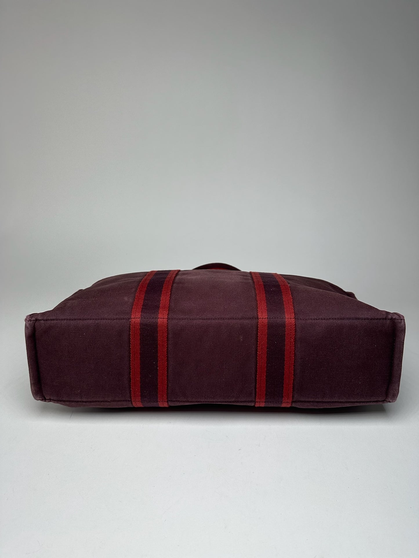 Vintage Hermes shopper bag purple