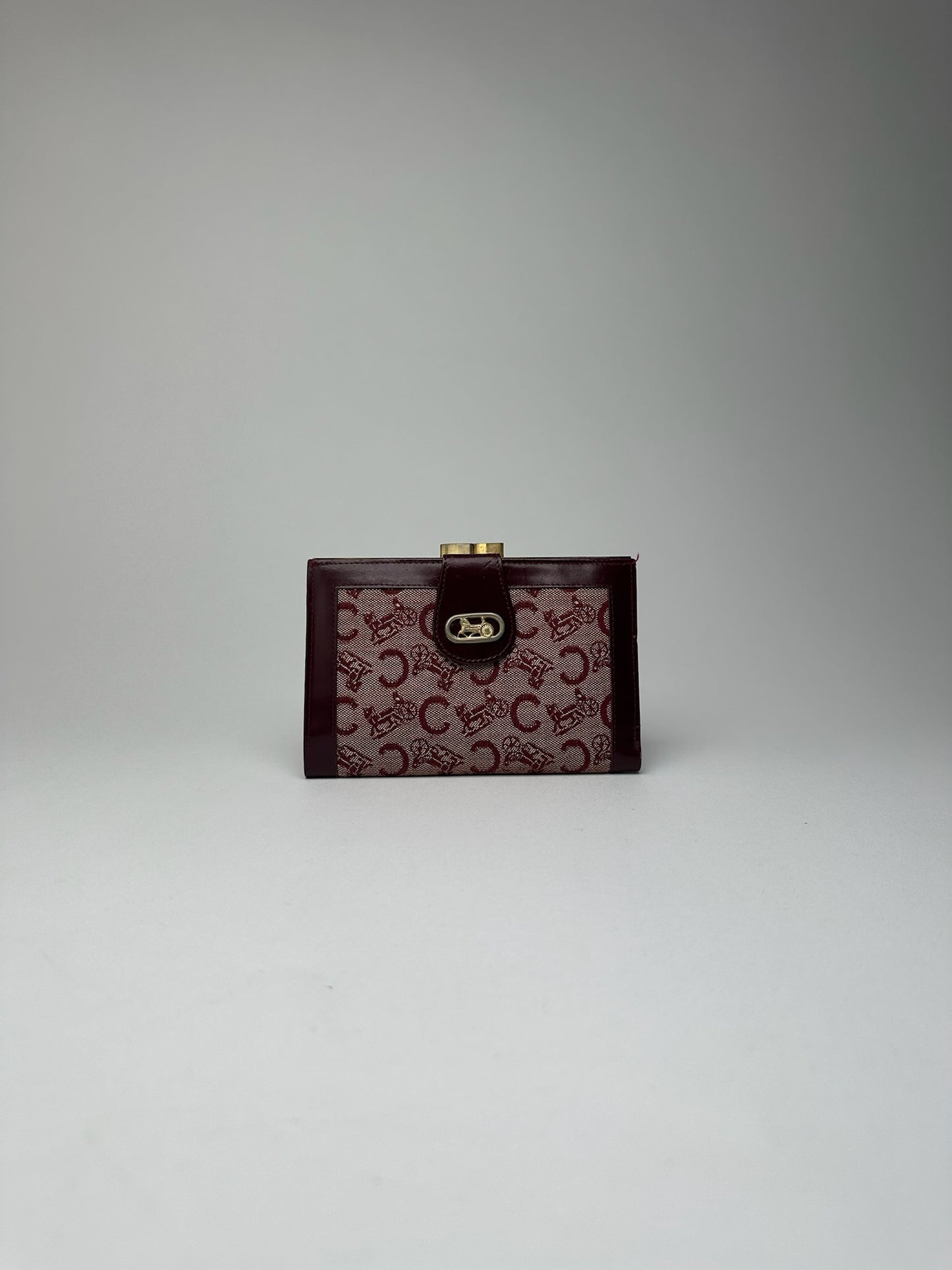 Vintage Celine Macadam Monogram wallet purple