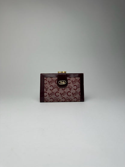 Vintage Celine Macadam Monogram wallet purple