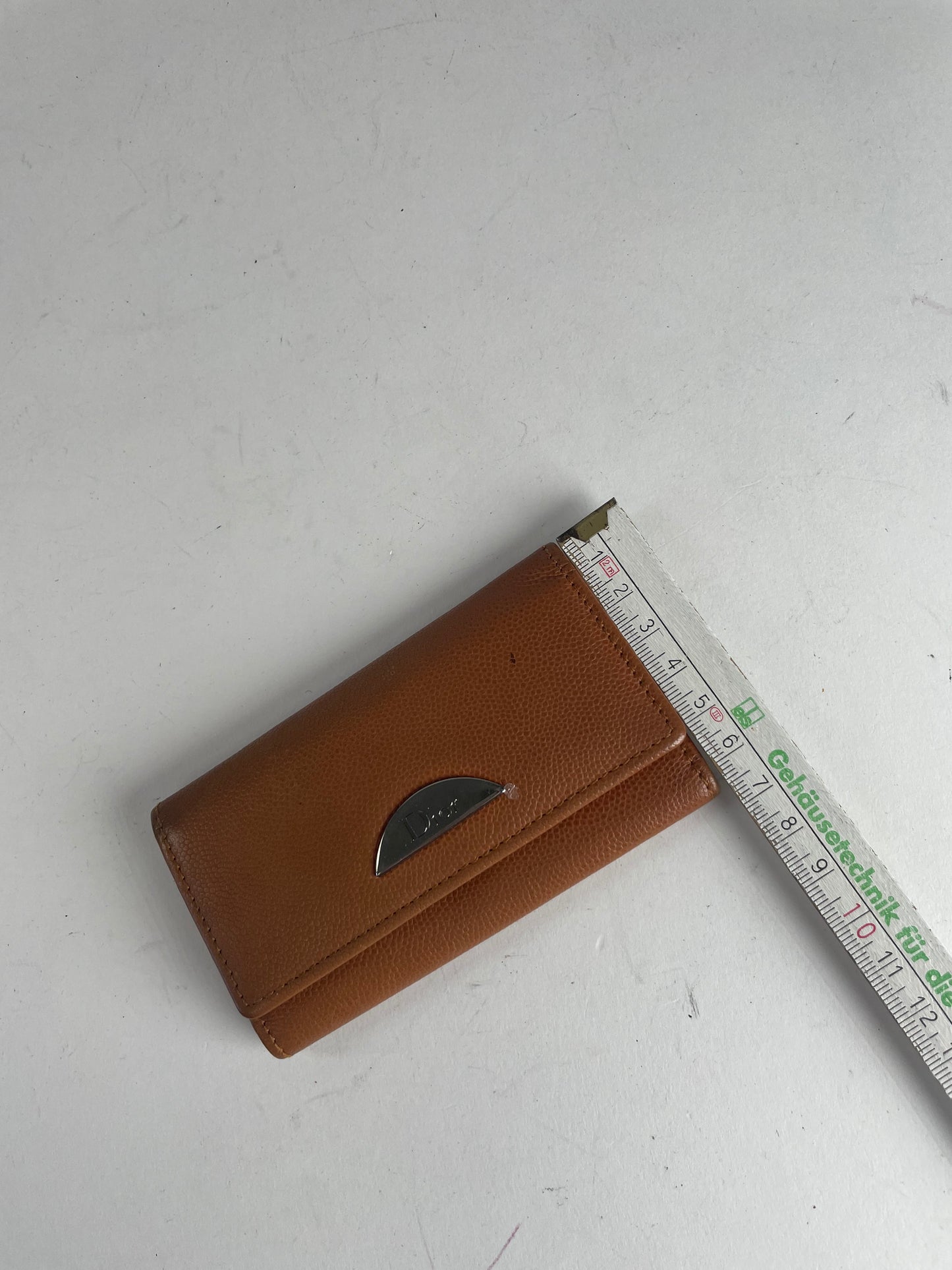 Vintage Dior Leather Key Holder Brown