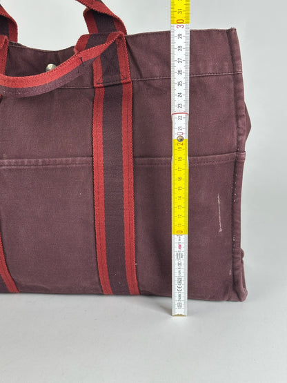 Vintage Hermes shopper bag purple