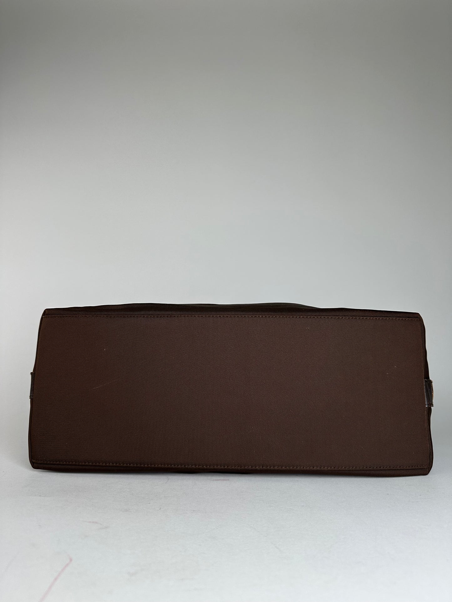 Vintage Gucci Canvas Leather Slouchy Hobo Handbag Brown