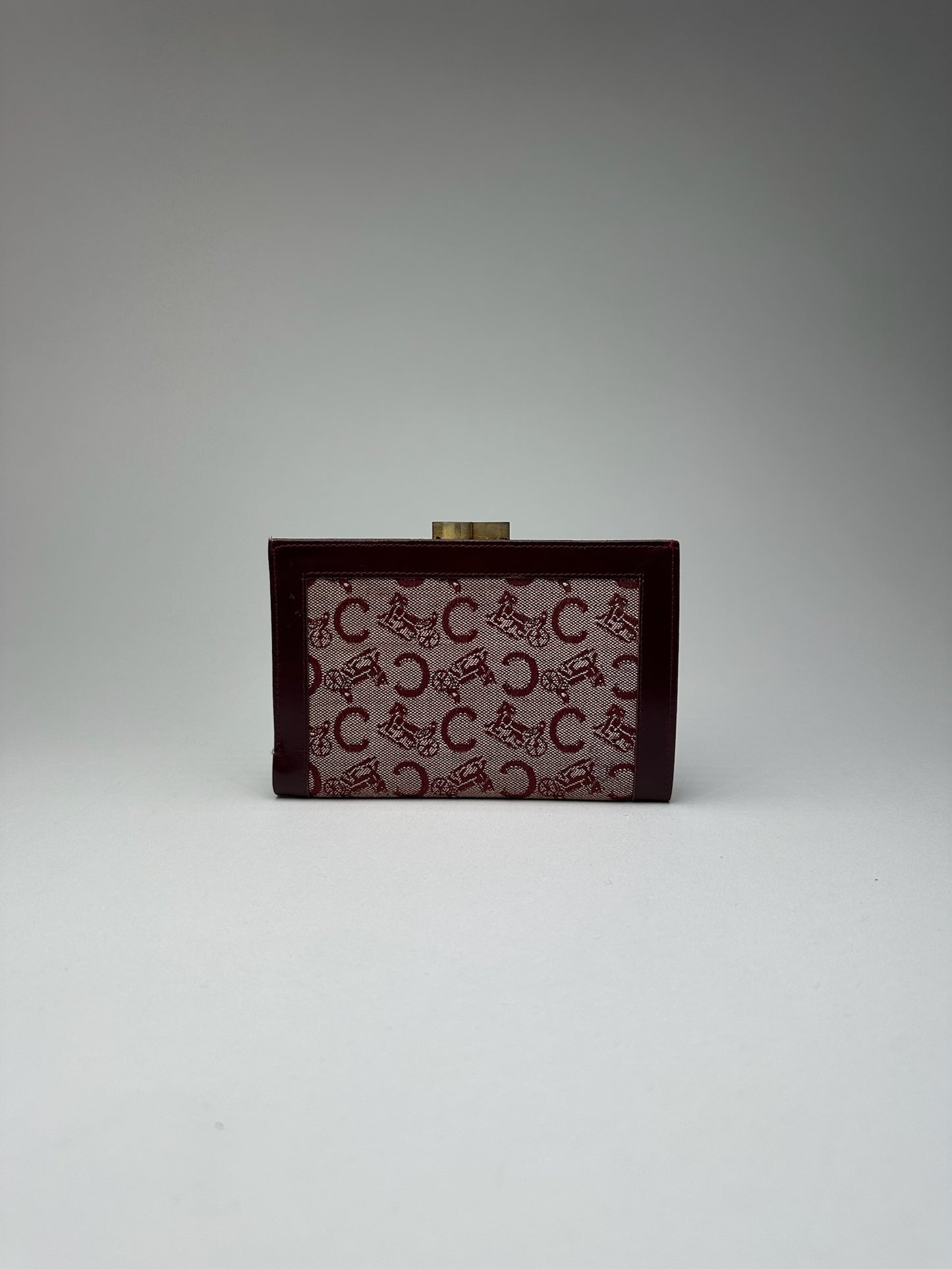 Vintage Celine Macadam Monogram wallet purple