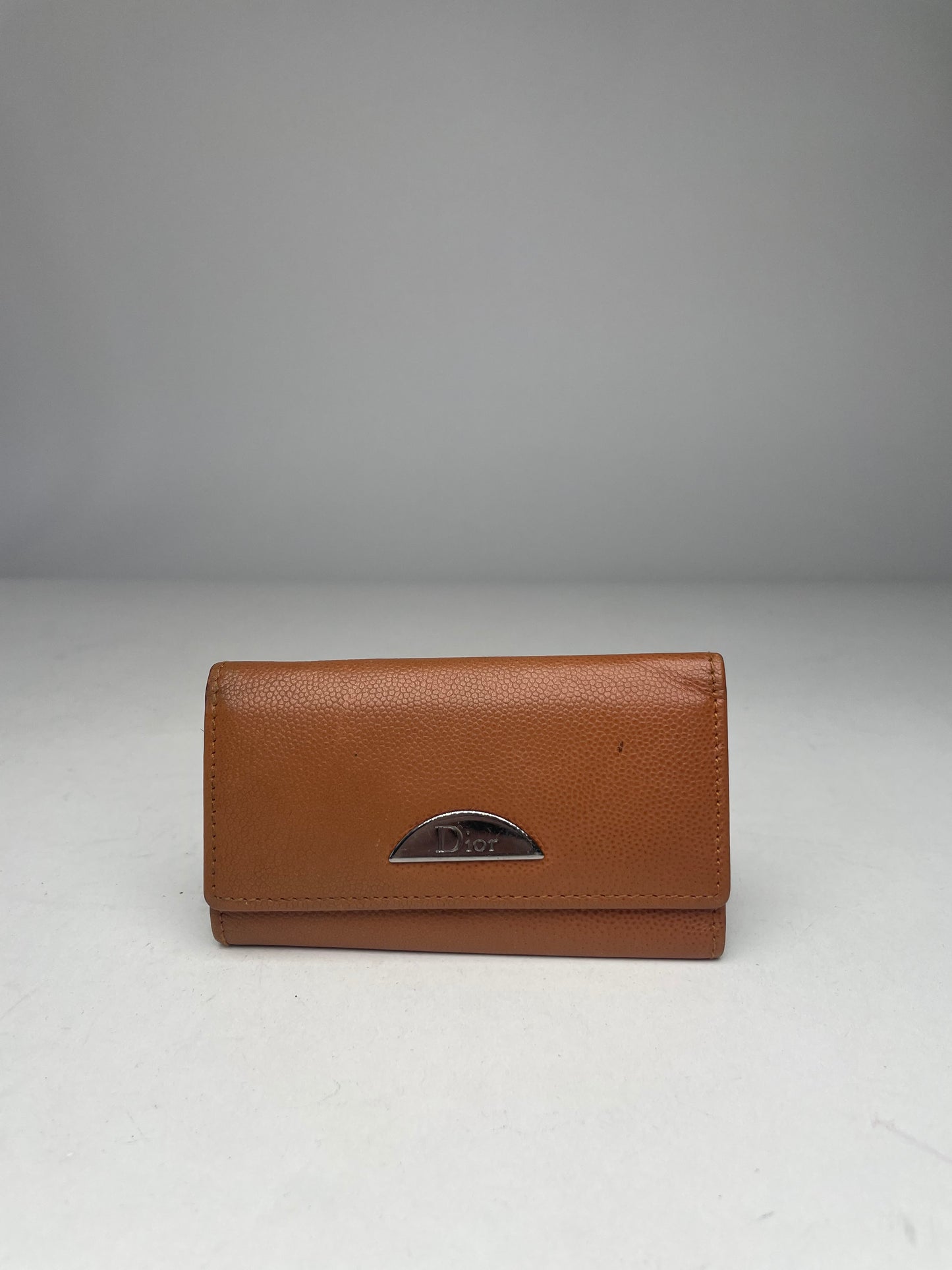 Vintage Dior Leather Key Holder Brown
