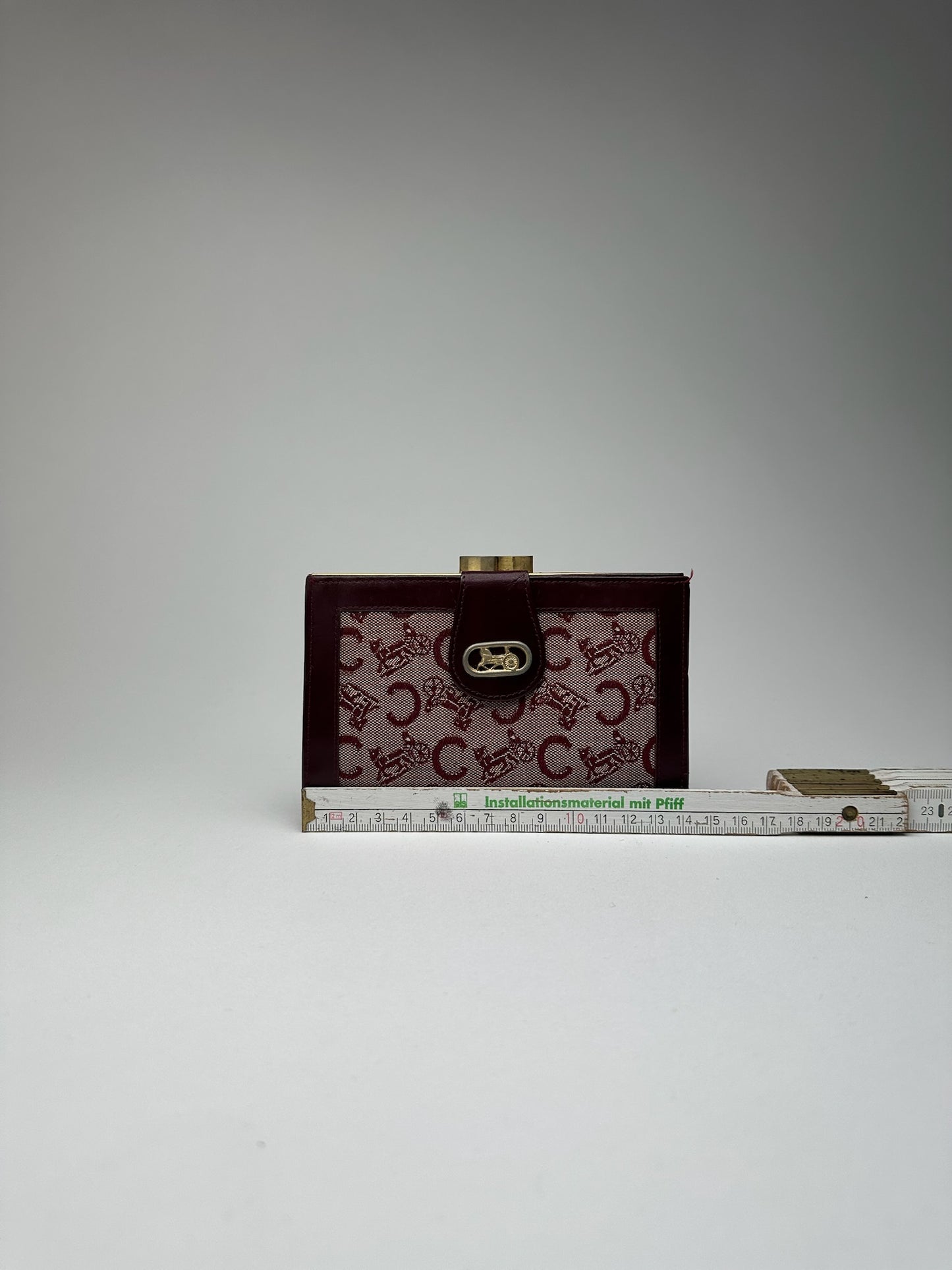 Vintage Celine Macadam Monogram wallet purple