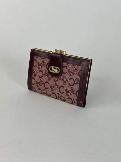 Vintage Celine Macadam Monogram wallet purple