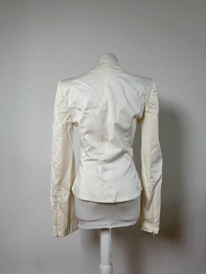 Vintage Ferragamo Cotton Blazer Cream L