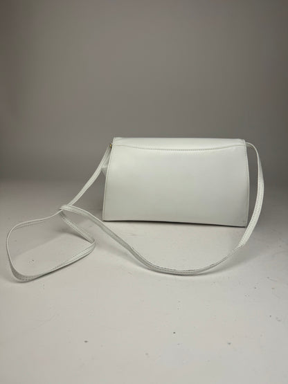Vintage Givenchy leather Shoulder Bag / Crossbody Bag White