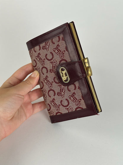 Vintage Celine Macadam Monogram wallet purple