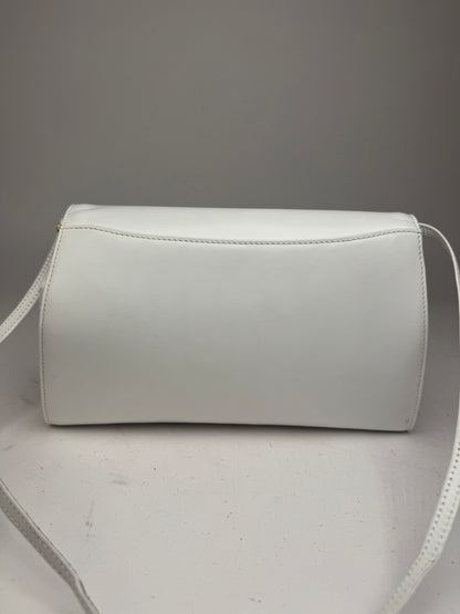 Vintage Givenchy leather Shoulder Bag / Crossbody Bag White