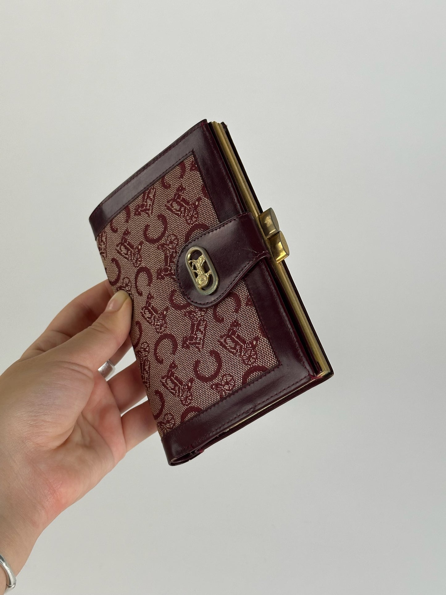 Vintage Celine Macadam Monogram wallet purple