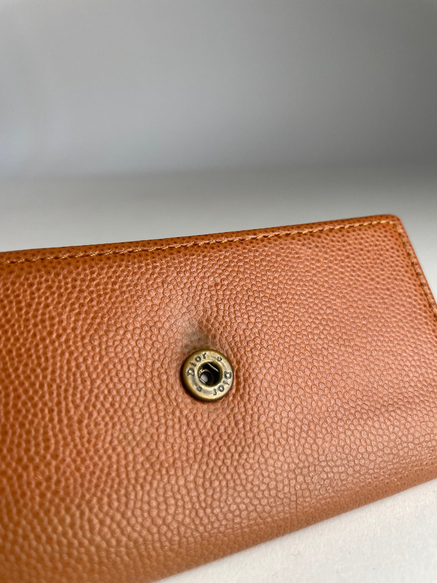 Vintage Dior Leather Key Holder Brown