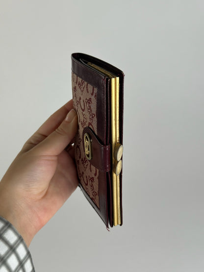 Vintage Celine Macadam Monogram wallet purple