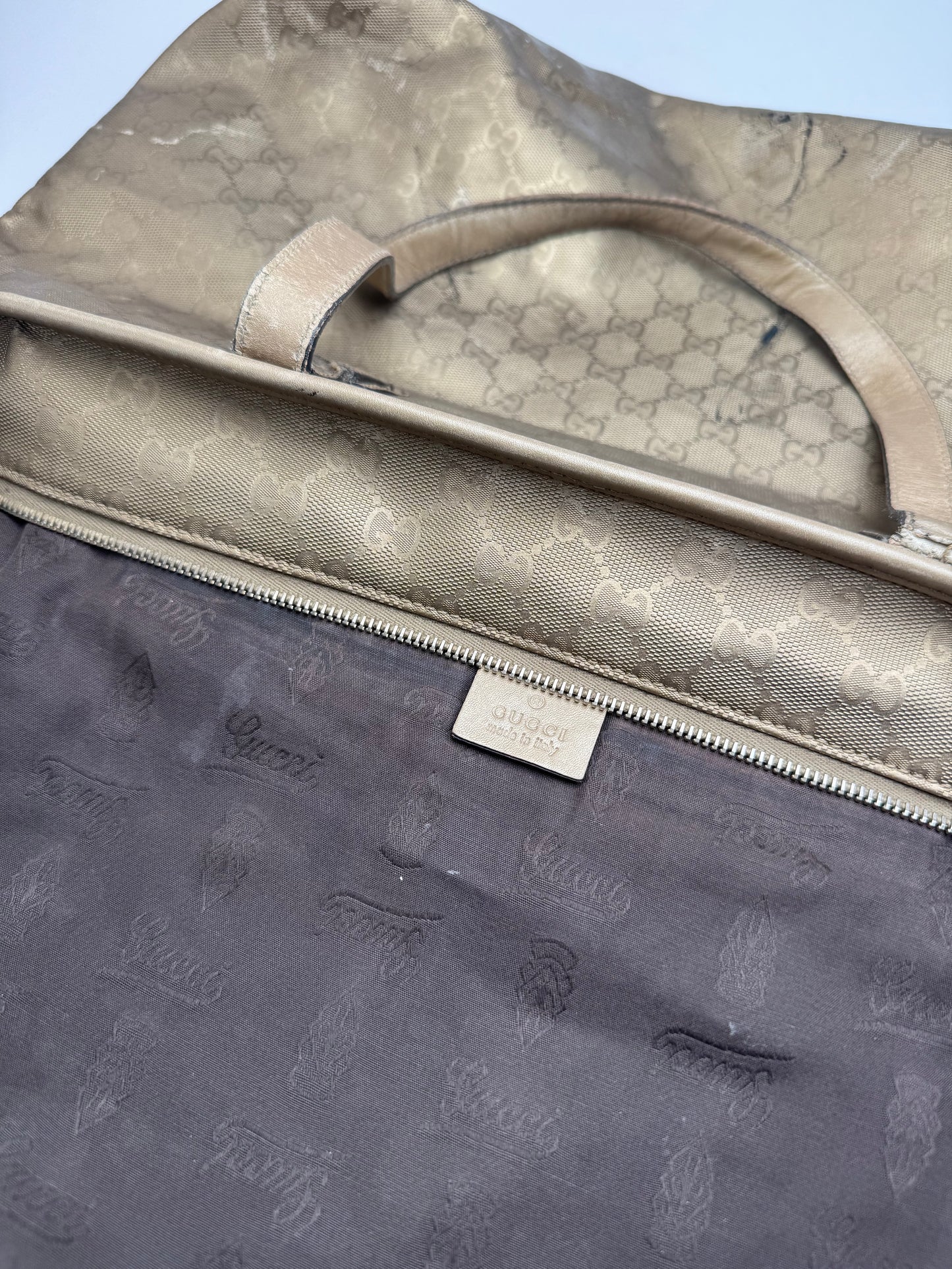 Sac Gucci Monogram Vintage Doré