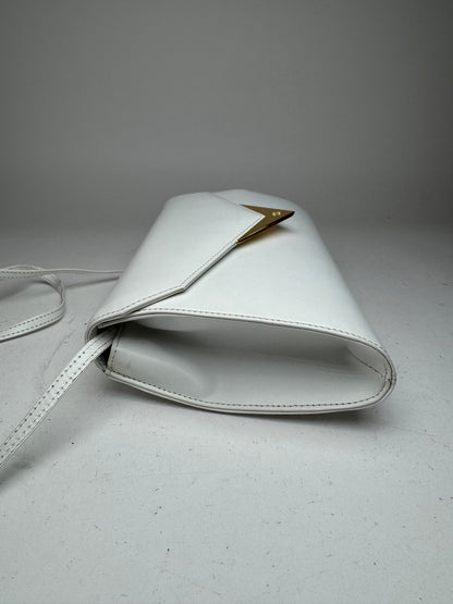 Vintage Givenchy leather Shoulder Bag / Crossbody Bag White