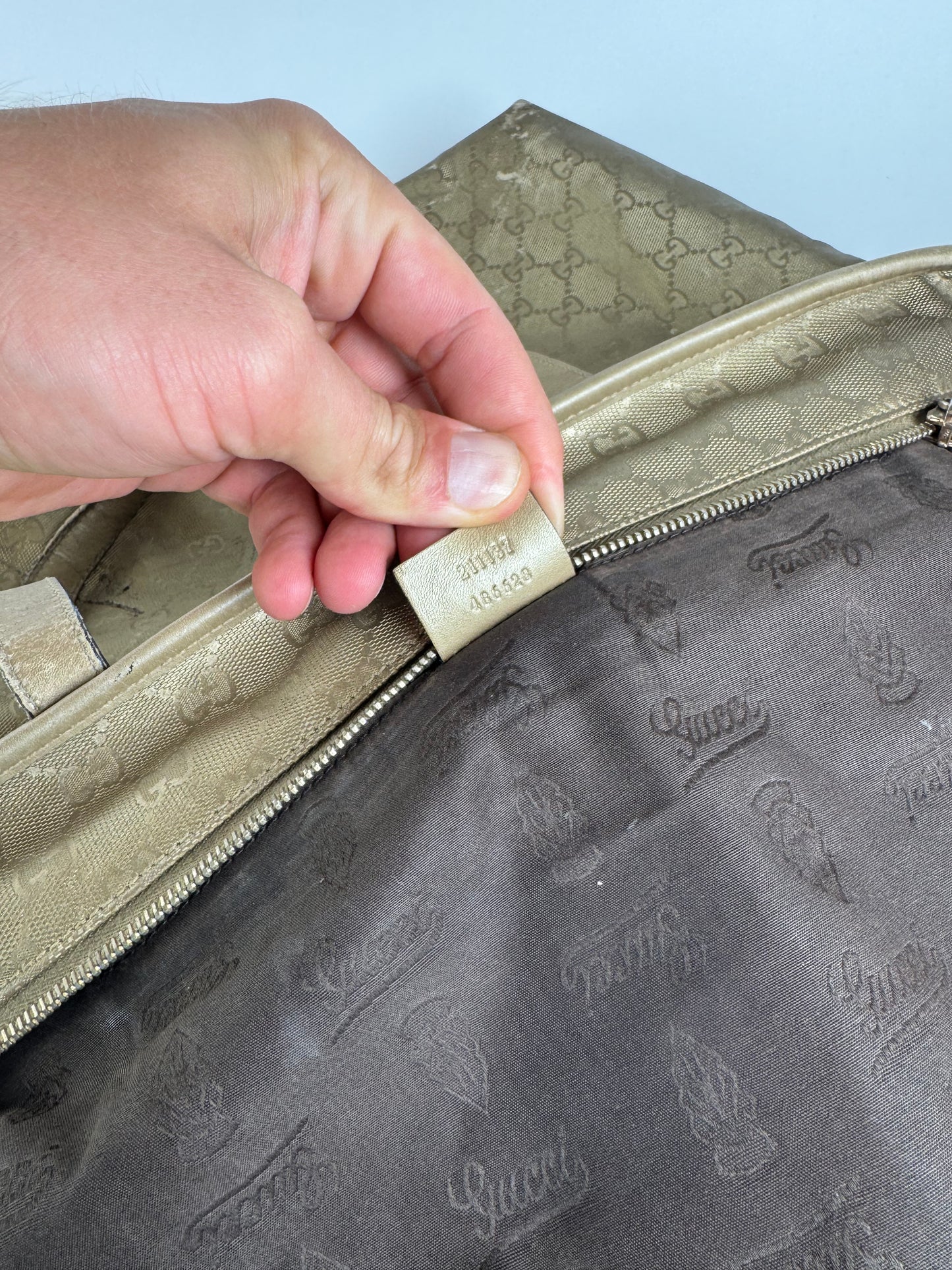 Sac Gucci Monogram Vintage Doré