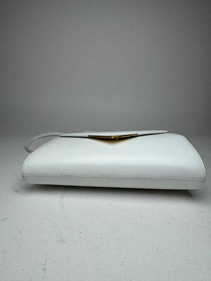 Vintage Givenchy leather Shoulder Bag / Crossbody Bag White