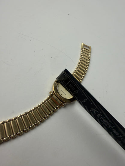 Vintage Courreges Bracelet Watch Gold Cream