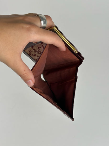 Vintage Celine Macadam Monogram wallet purple