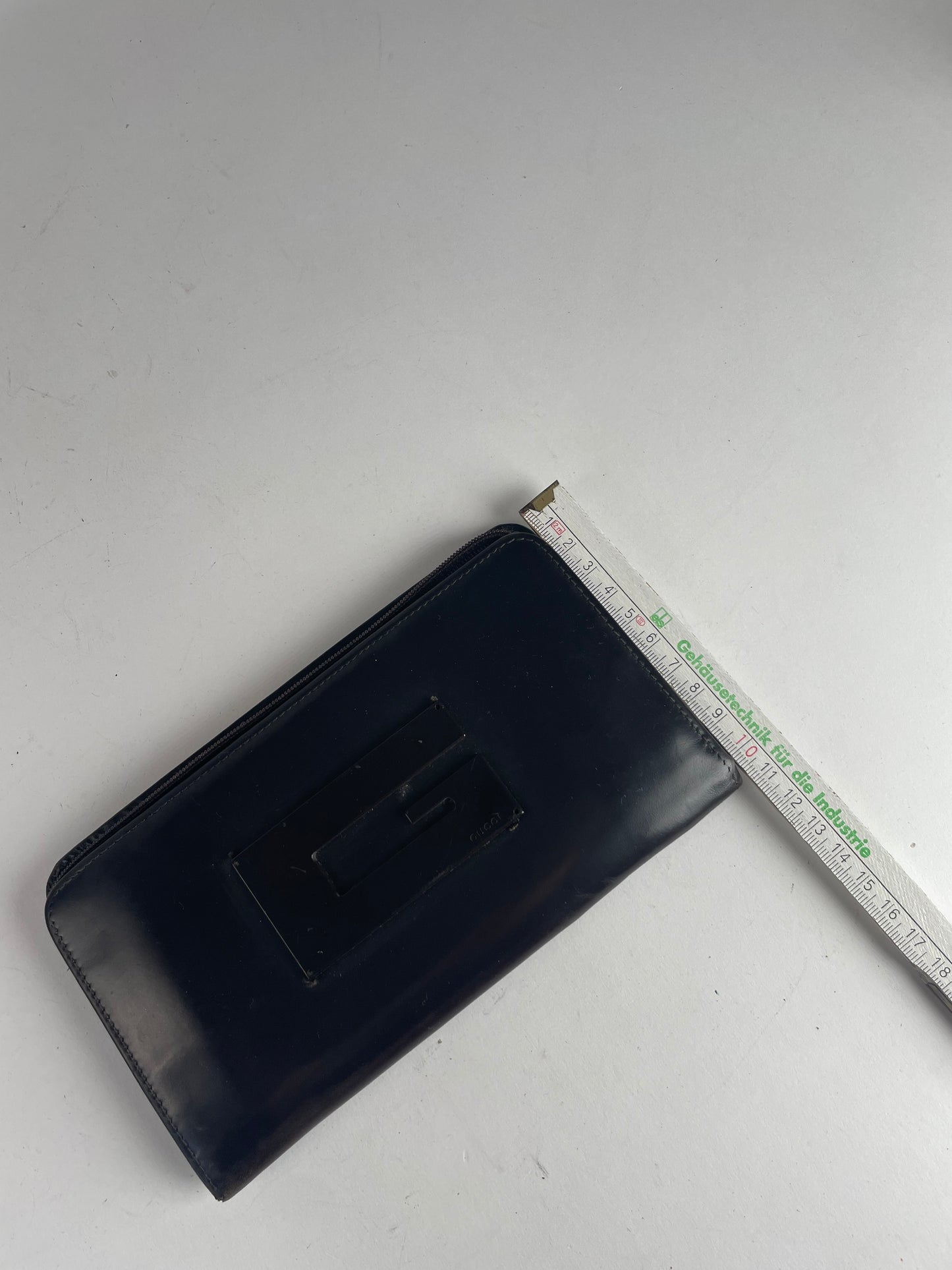 Vintage Gucci Patent Leather Wallet Brown