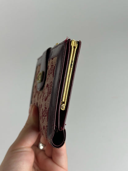 Vintage Celine Macadam Monogram wallet purple