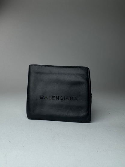 Vintage Balenciaga Flapable leather wallet black