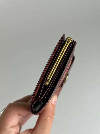 Vintage Celine Macadam Monogram wallet purple