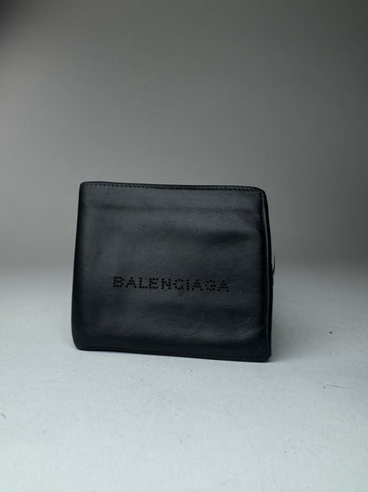 Vintage Balenciaga Flapable leather wallet black