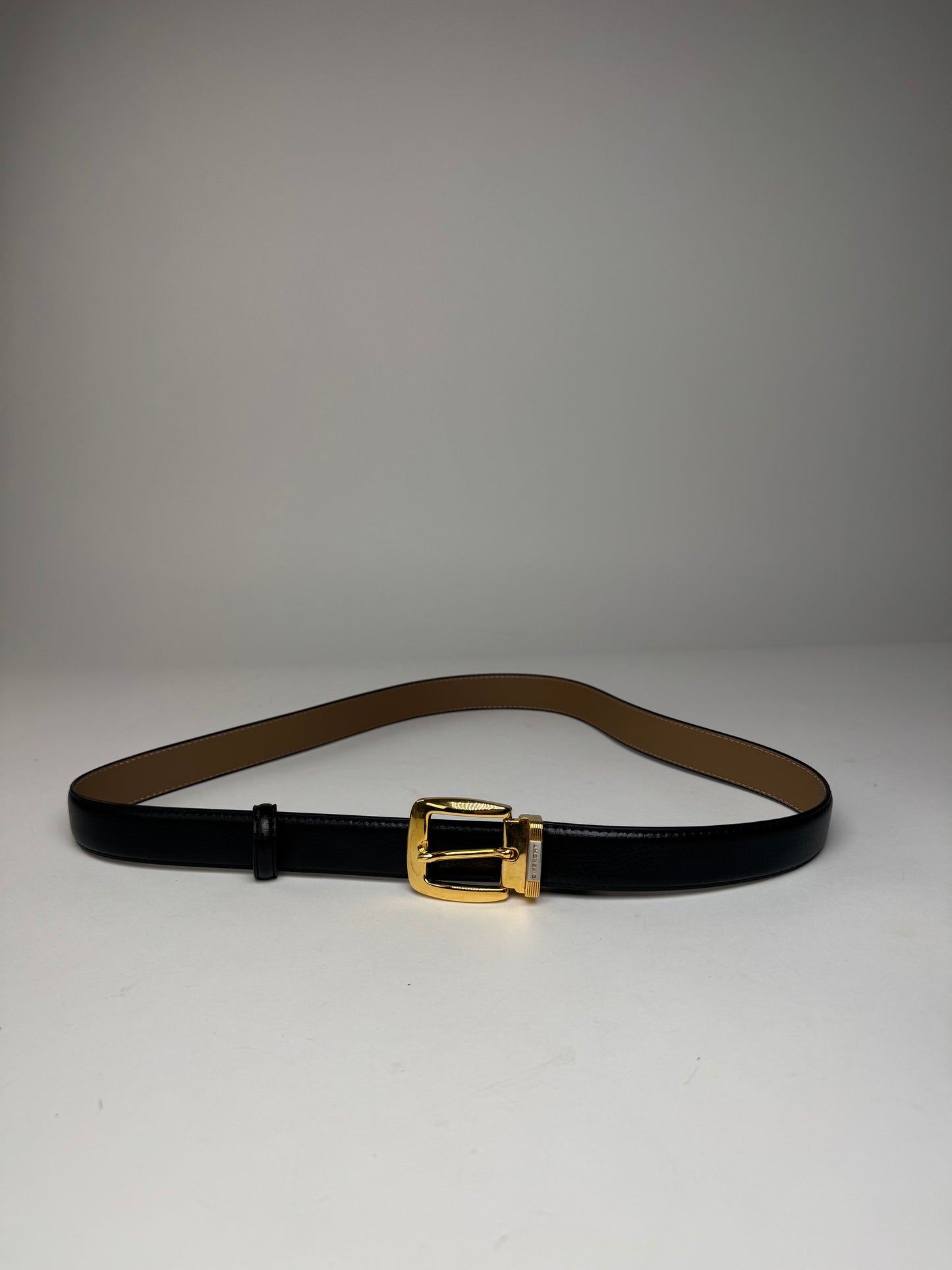 Vintage Givenchy Leather Belt Black