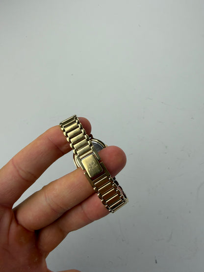 Vintage Courreges Bracelet Watch Gold Cream