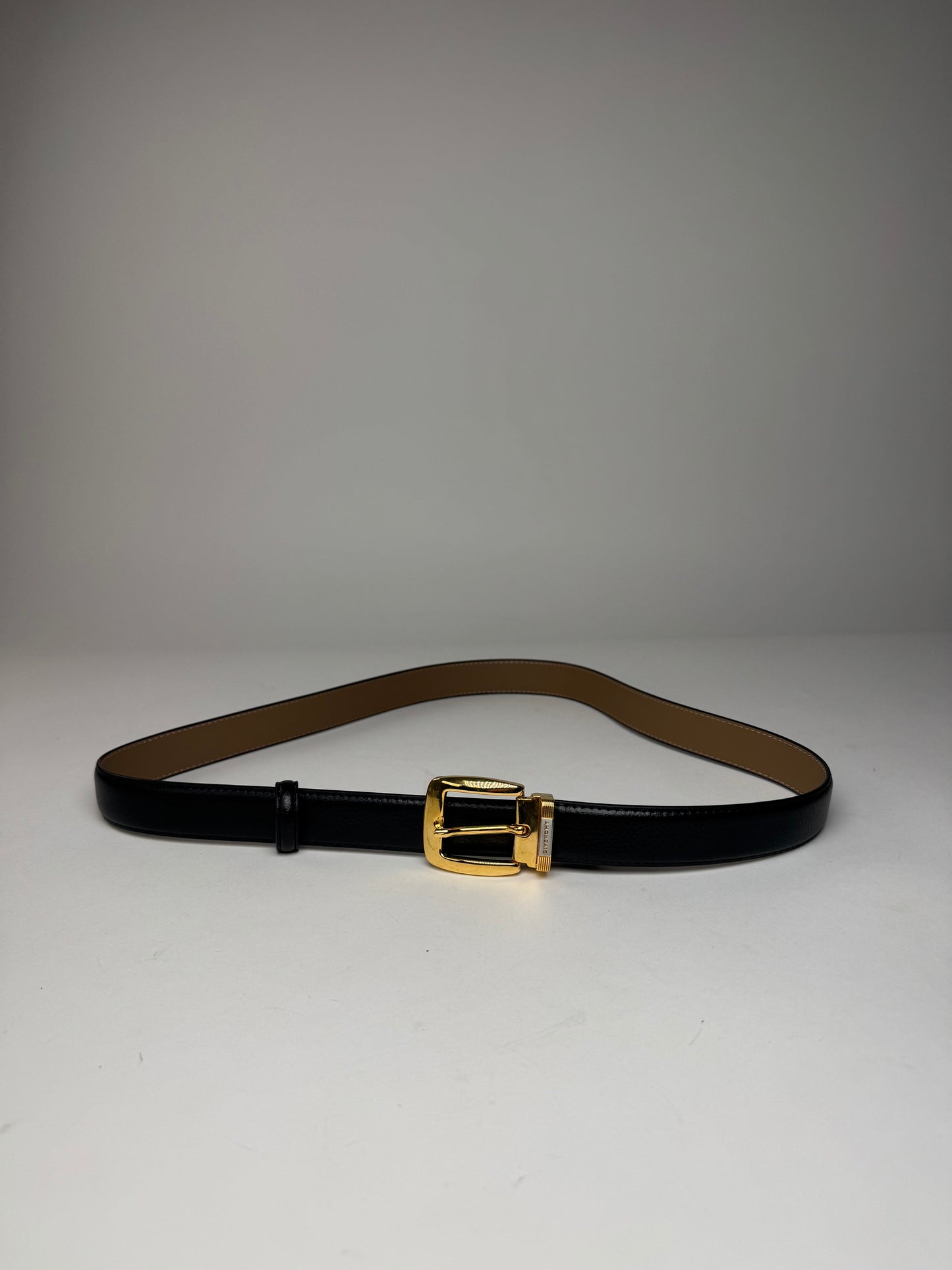 Vintage Givenchy Leather Belt Black