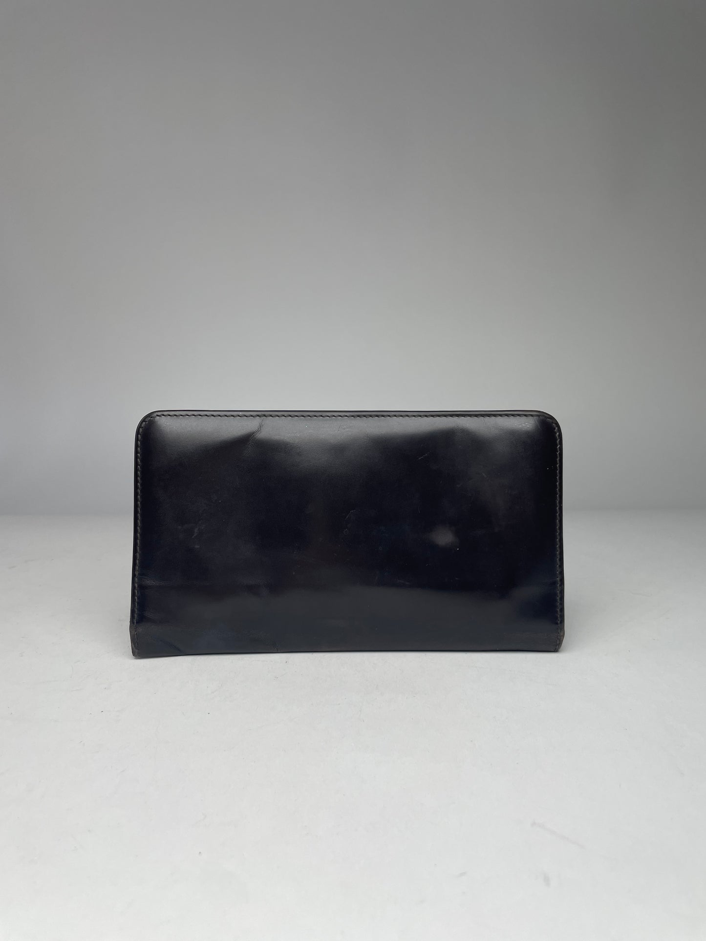 Vintage Gucci Patent Leather Wallet Brown