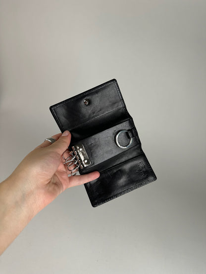 Vintage Vivienne Westwood Leather Key Holder Black