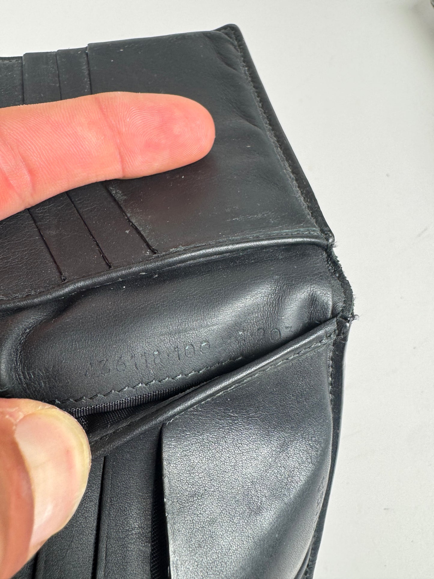 Vintage Balenciaga Flapable leather wallet black