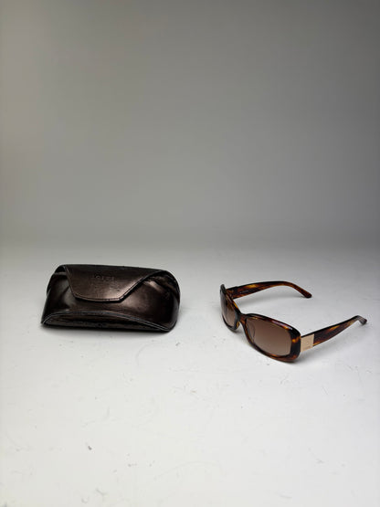 Vintage Loewe Acetate Sunglasses Tortoiseshell Brown Gold