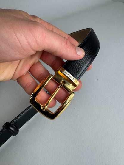 Vintage Givenchy Leather Belt Black