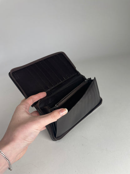 Vintage Gucci Patent Leather Wallet Brown