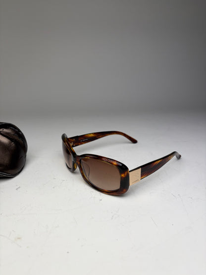 Vintage Loewe Acetate Sunglasses Tortoiseshell Brown Gold