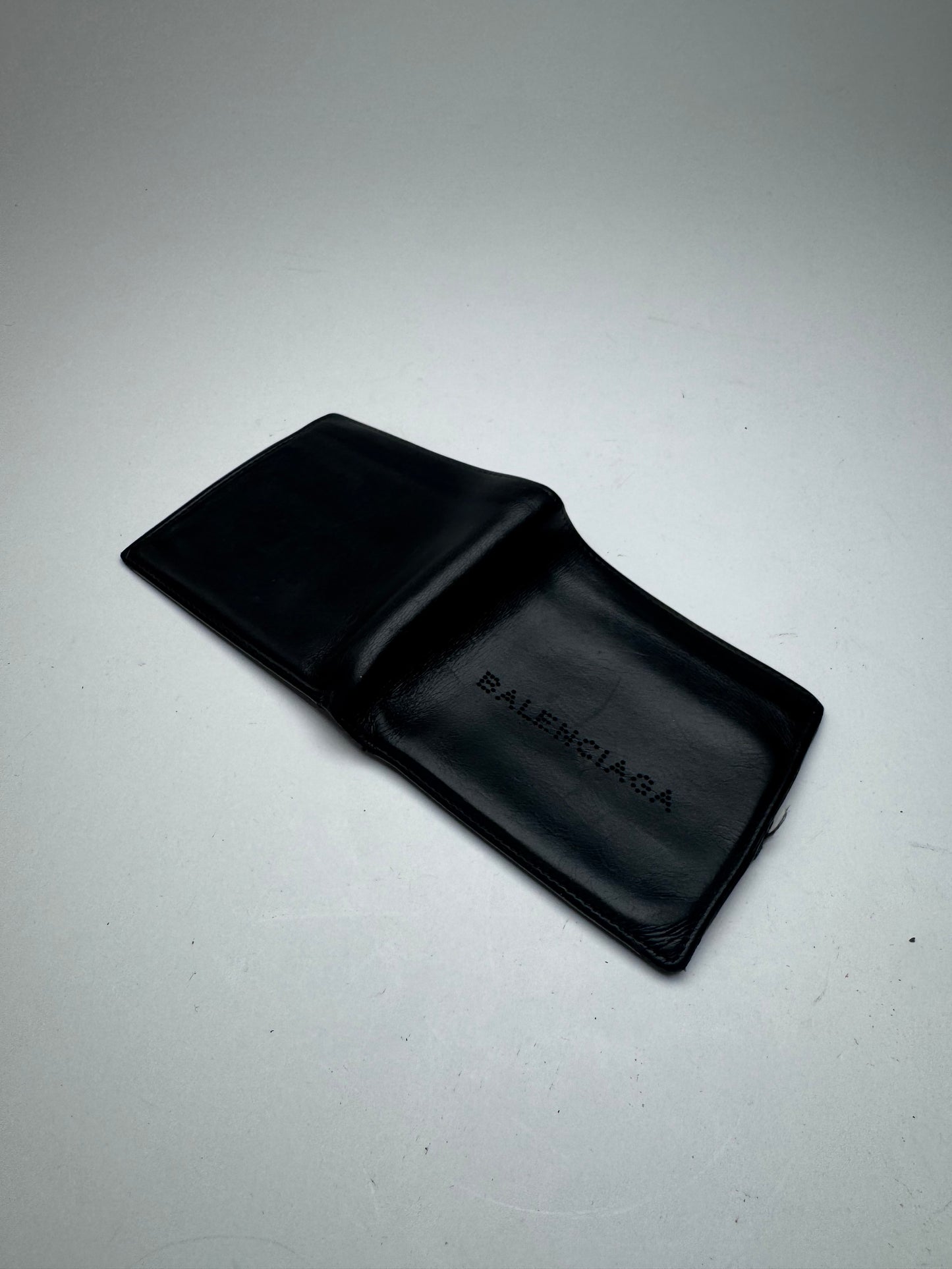 Vintage Balenciaga Flapable leather wallet black