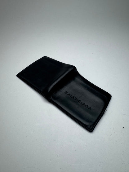 Vintage Balenciaga Flapable leather wallet black