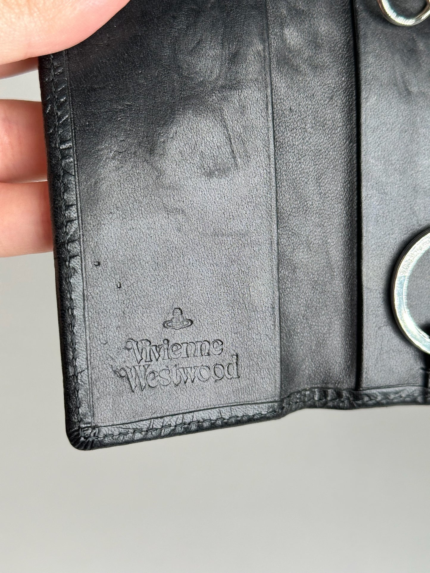 Vintage Vivienne Westwood Leather Key Holder Black
