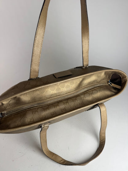 Sac Gucci Monogram Vintage Doré