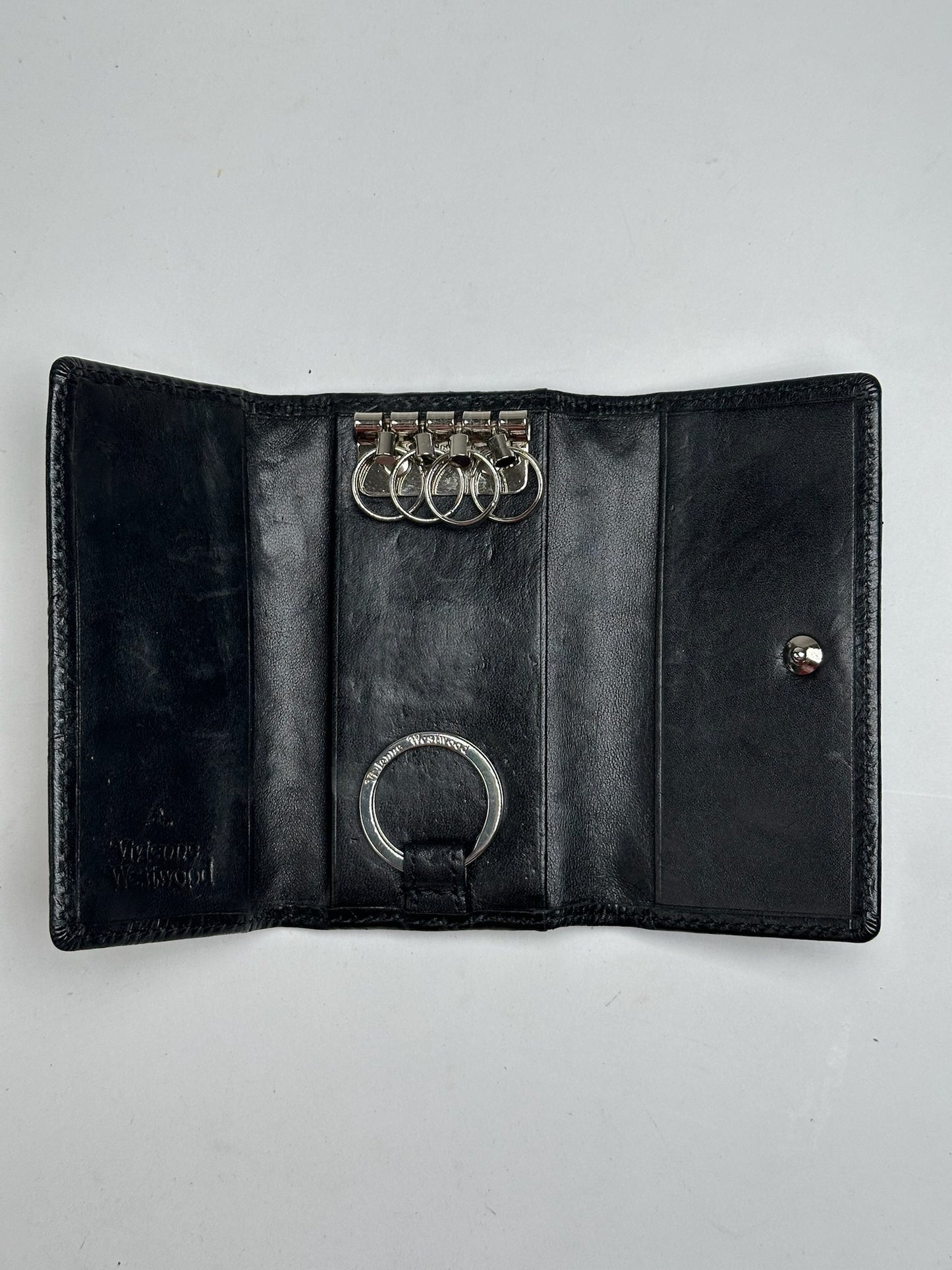 Vintage Vivienne Westwood Leather Key Holder Black