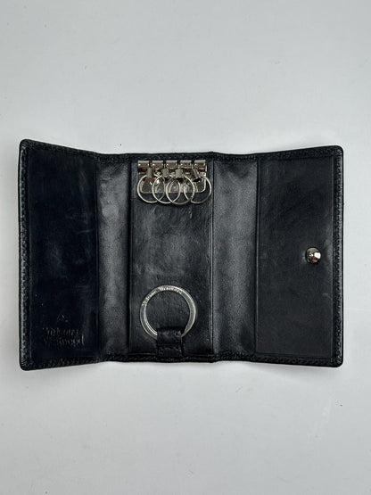 Vintage Vivienne Westwood Leather Key Holder Black