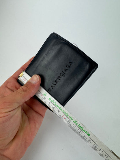Vintage Balenciaga Flapable leather wallet black