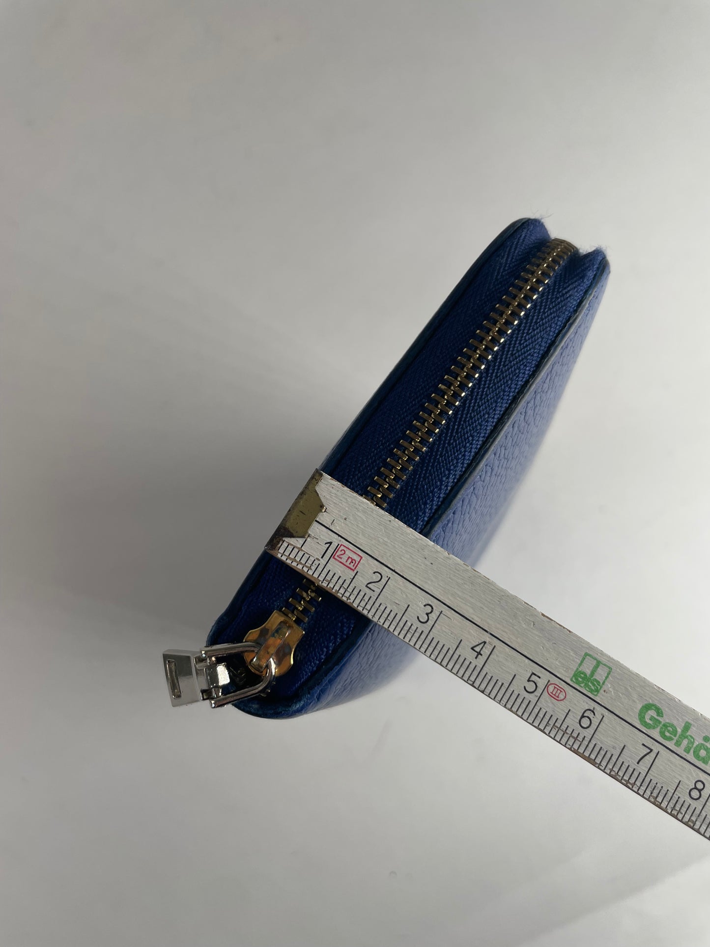 Vintage Celine Leather Wallet Blue