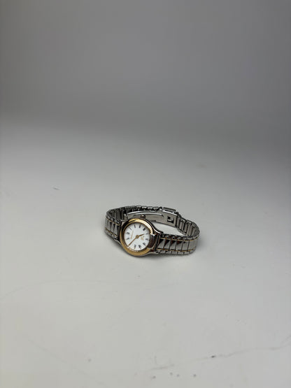 Vintage Burberry Stainless Steel Bracelet Watch Silver Gold