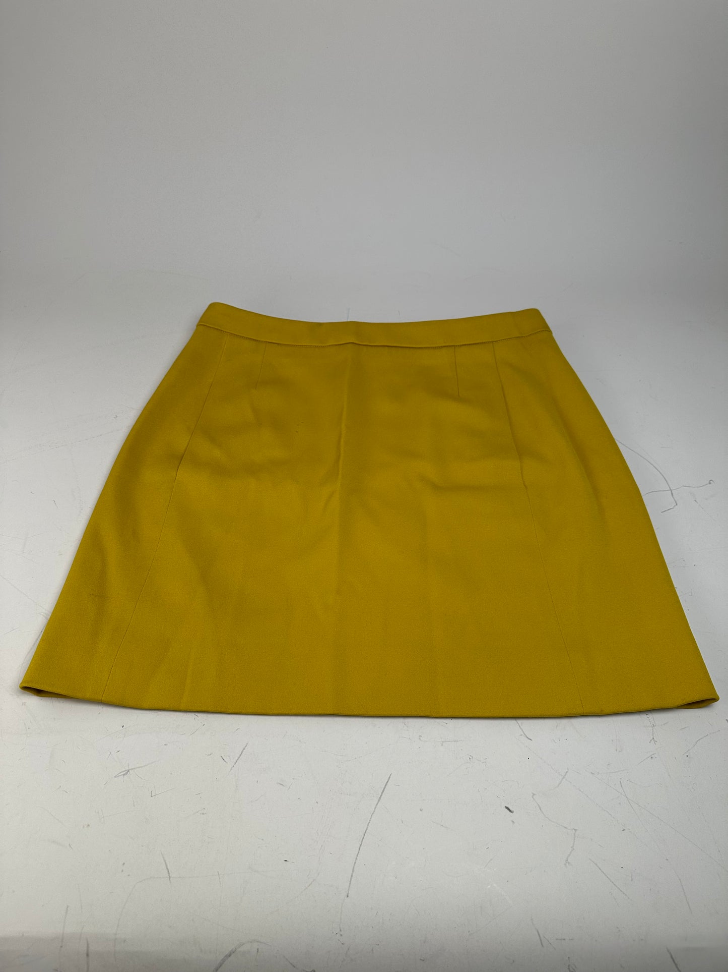 Vintage Balenciaga Cotton Blend Skirt Mustard Yellow S