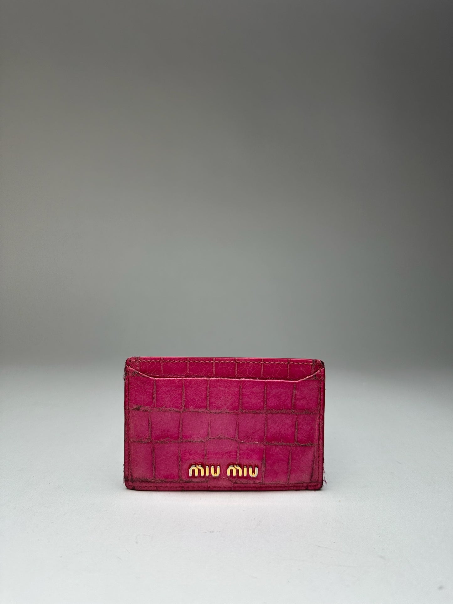 Vintage Miu Miu Card Holder Pink