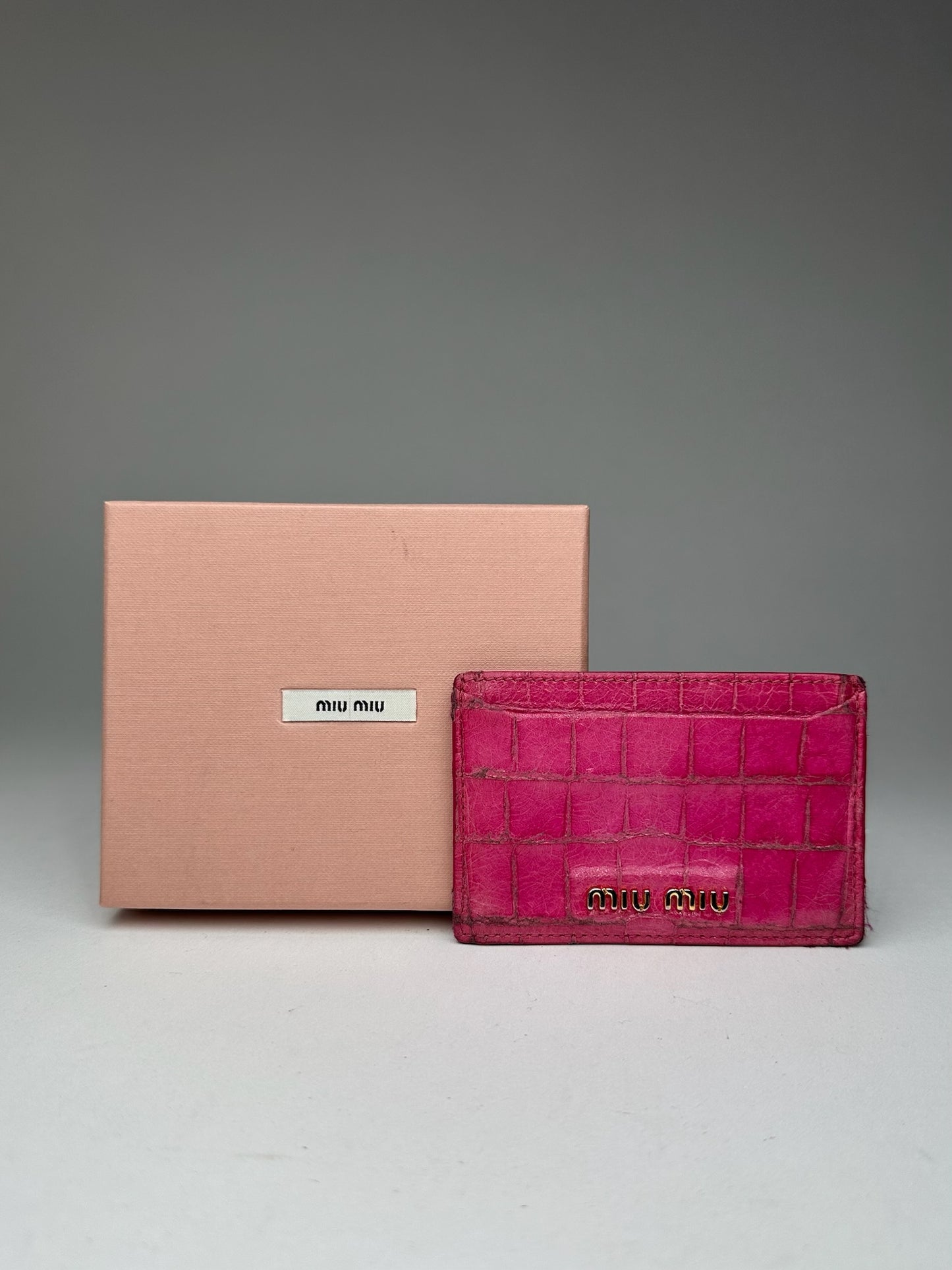 Vintage Miu Miu Card Holder Pink